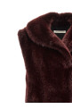 Extra long faux fur vest Red Extra long faux fur vest Red