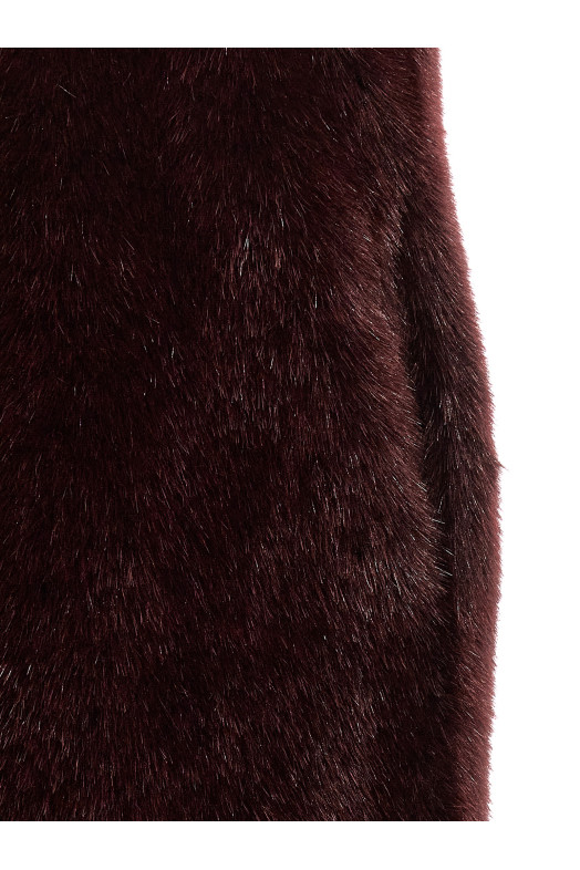Extra long faux fur vest Red Extra long faux fur vest Red