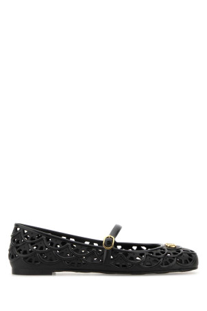 Black rubber VLogo Signature ballerinas Black VALENTINO GARAVANI (9W2S0PV9RMC)