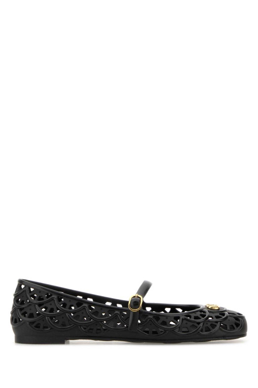 Black rubber VLogo Signature ballerinas Black VALENTINO GARAVANI (9W2S0PV9RMC)