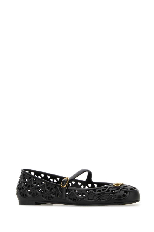 Black rubber VLogo Signature ballerinas Black VALENTINO GARAVANI (9W2S0PV9RMC)
