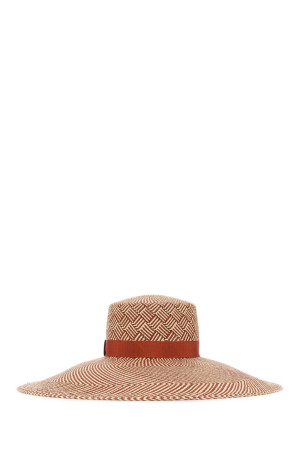 Two-tone straw hat AGNONA (AK1104YU3063)