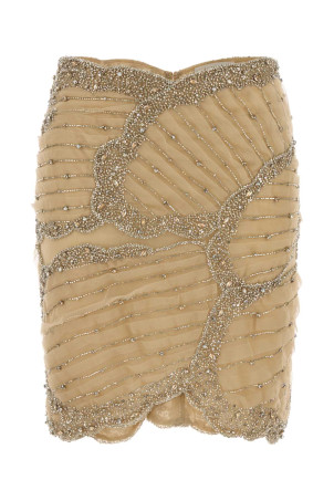 Beige tulle skirt Beige COSTARELLOS (SS2653)