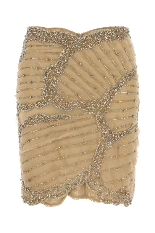 Beige tulle skirt Beige COSTARELLOS (SS2653)