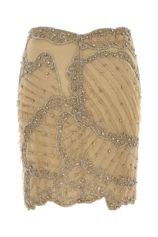 Beige tulle skirt Beige COSTARELLOS (SS2653)