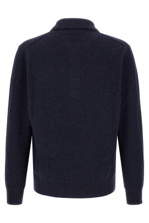 Поло из шерсти и кашемира, синего цвета ZEGNA UIB60A4132B99