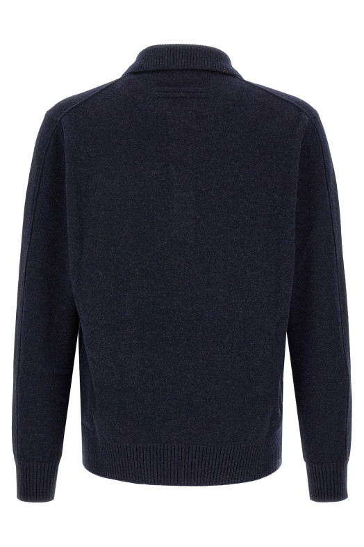 Поло из шерсти и кашемира, синего цвета ZEGNA UIB60A4132B99
