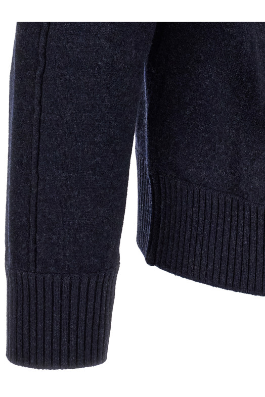 Поло из шерсти и кашемира, синего цвета ZEGNA UIB60A4132B99