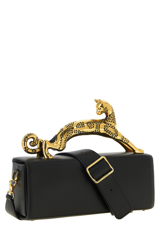 'Pencil Cat' handbag Black