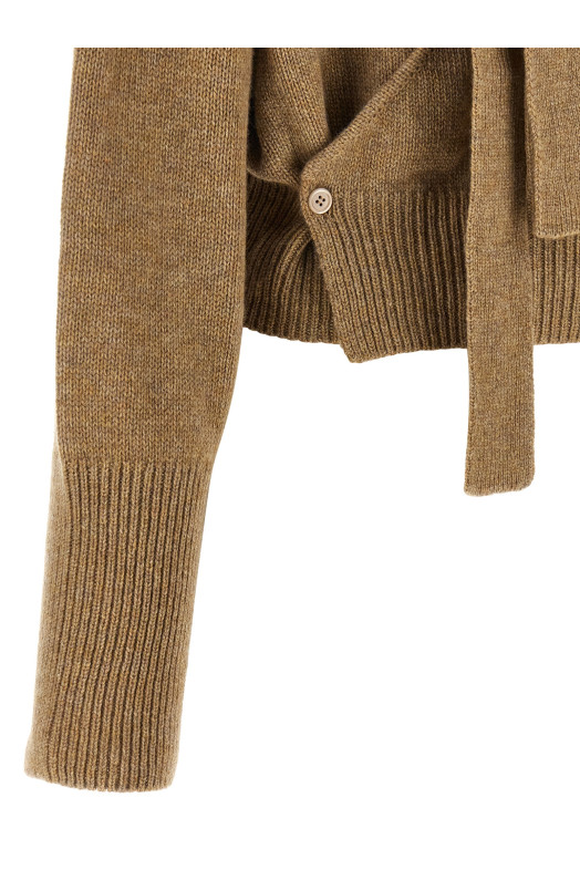 Светр з бантиком, бежевий ERMANNO SCERVINO D495M745IWNM4924