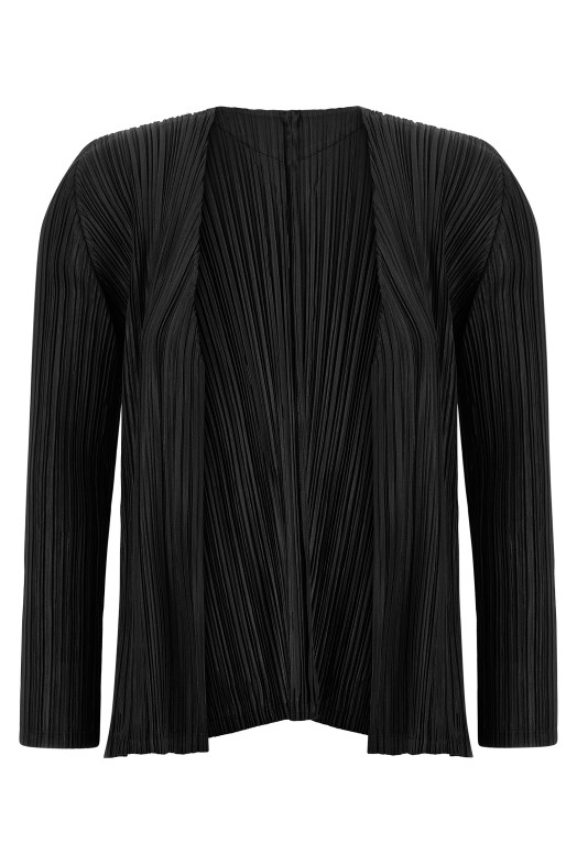 'Mellow Pleats' cardigan Black