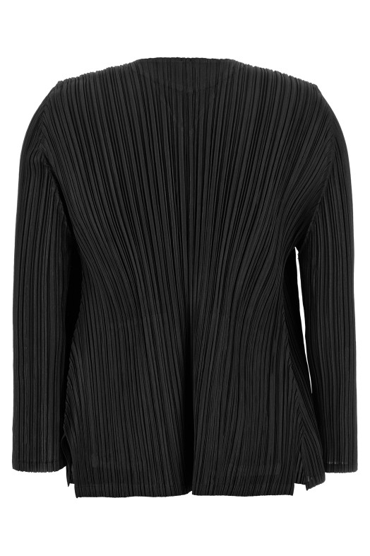 'Mellow Pleats' cardigan Black