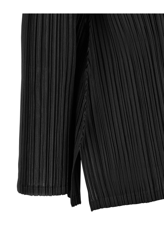 'Mellow Pleats' cardigan Black
