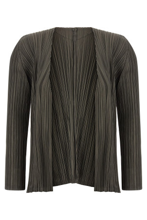 'Mellow Pleats' cardigan Green
