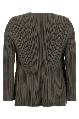 'Mellow Pleats' cardigan Green