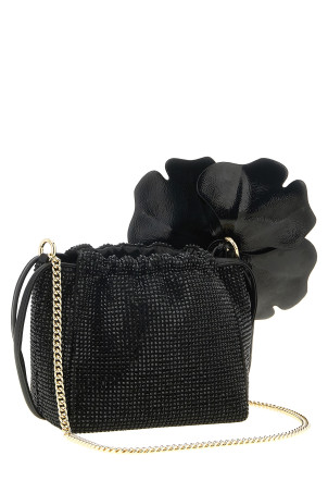 'Flower' pouch Black