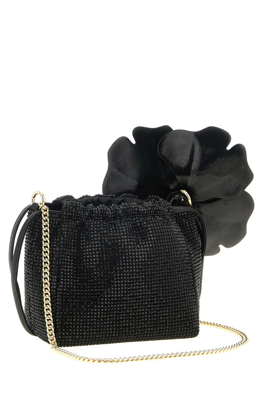 'Flower' pouch Black