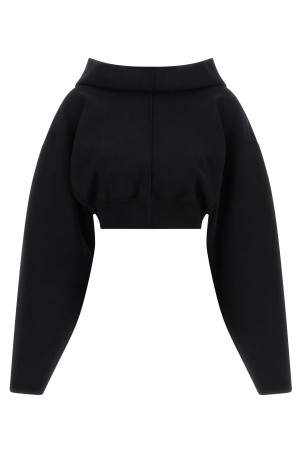 Cropped hoodie Black