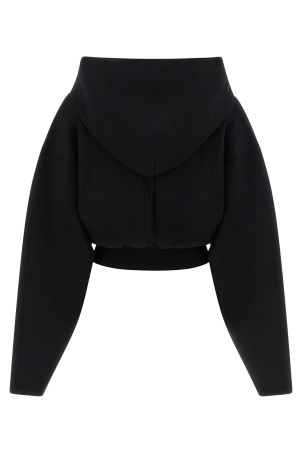 Cropped hoodie Black