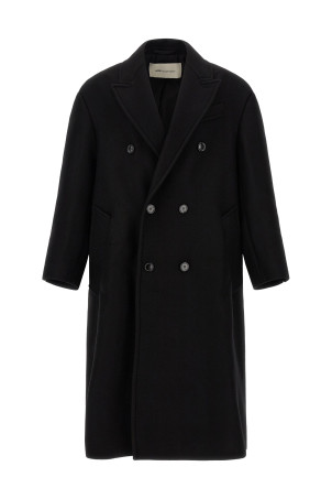 Gabardine coat Black
