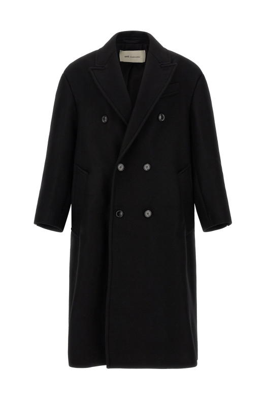 Gabardine coat Black