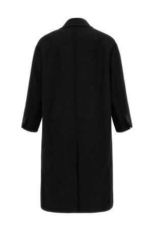Gabardine coat Black