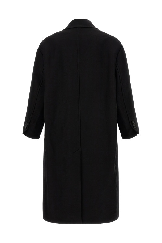 Gabardine coat Black