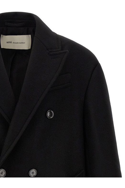 Gabardine coat Black