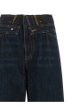 Raw cut waist jeans Blue