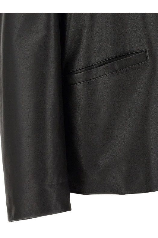 '145' Leather Jacket Black