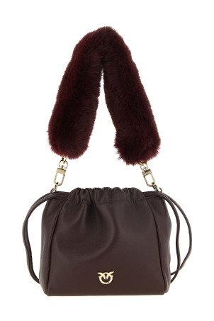 Nappa bucket bag Bordeaux