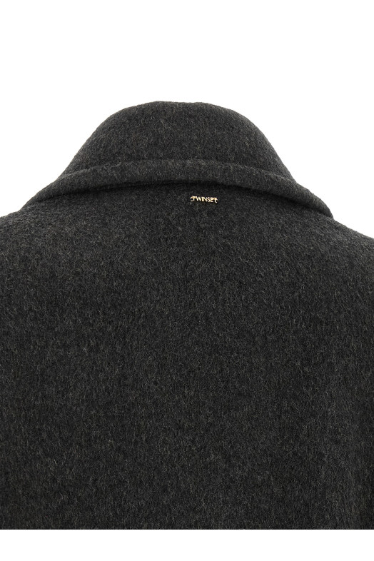 Double-breasted caban Gray