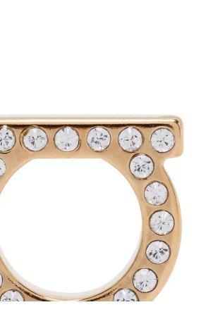 'Gancini Crystals (L)' earrings Gold