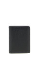 'Stitching' card holder. Black