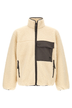 Bouclette fleece jacket Beige