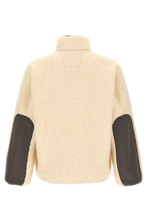 Bouclette fleece jacket Beige