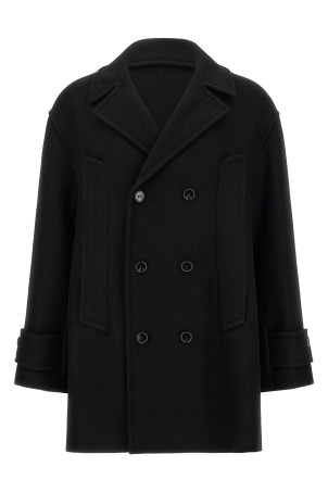 Virgin wool caban Black