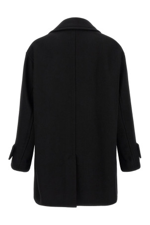 Virgin wool caban Black