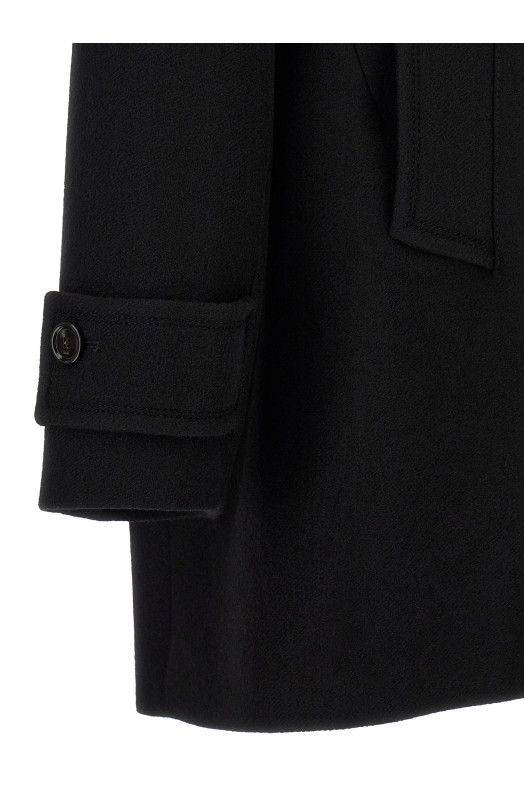 Virgin wool caban Black