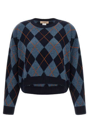 Jacquard sweater Blue