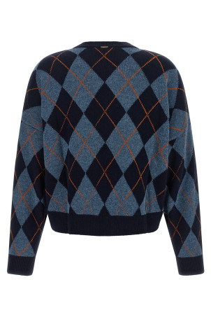 Jacquard sweater Blue