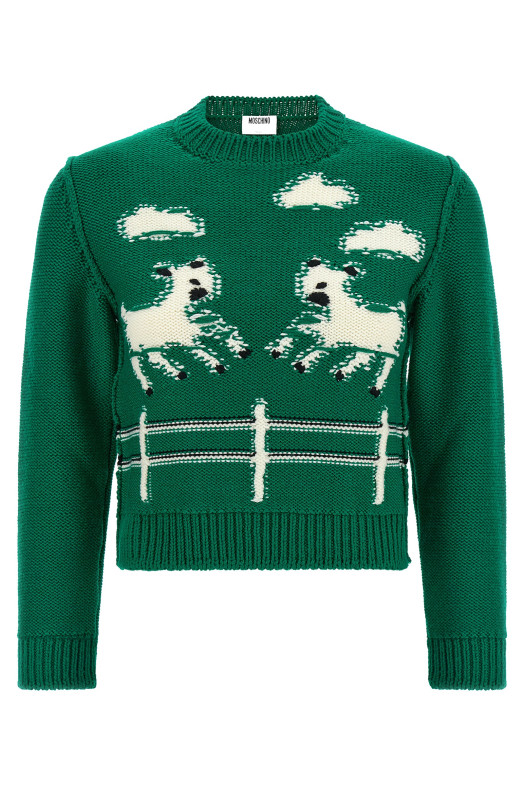 Extrafine wool sweater Green