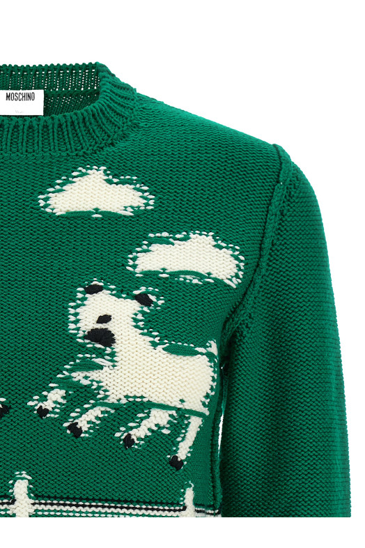Extrafine wool sweater Green