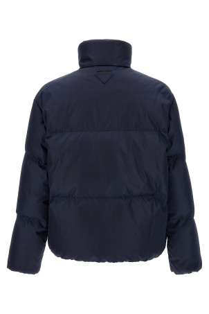 Re-Nylon medium down jacket Blue