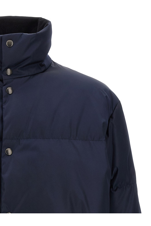 Пуховик Re-Nylon средней толщины, синий PRADA SGD233SOOO1WQ8F0SVF