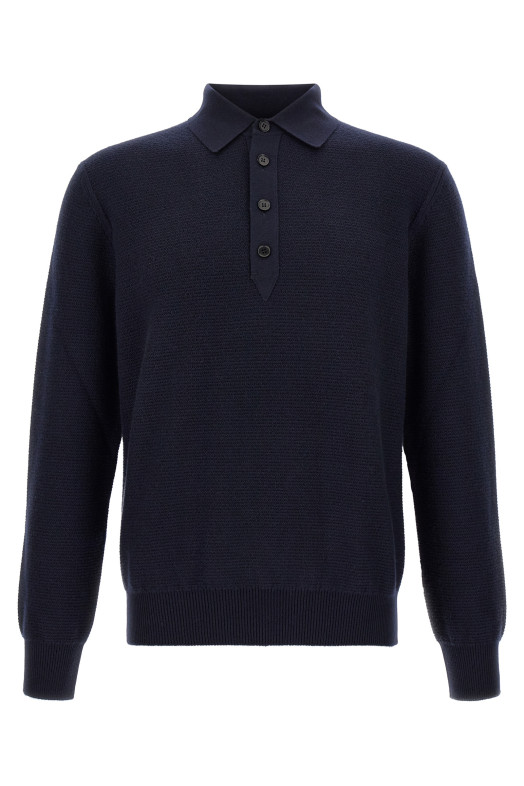 Футболка Polo Oasi цвета «Cashmere Blue» ZEGNA UIK74A4145B09