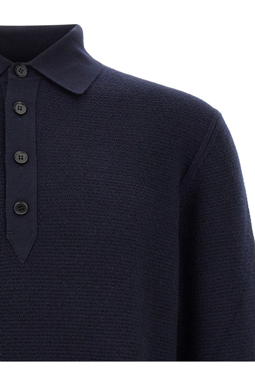 Футболка Polo Oasi цвета «Cashmere Blue» ZEGNA UIK74A4145B09