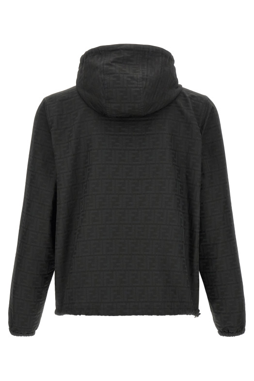 Куртка FF с жаккардовым узором, черная FENDI FW1463AMYBF0QA1
