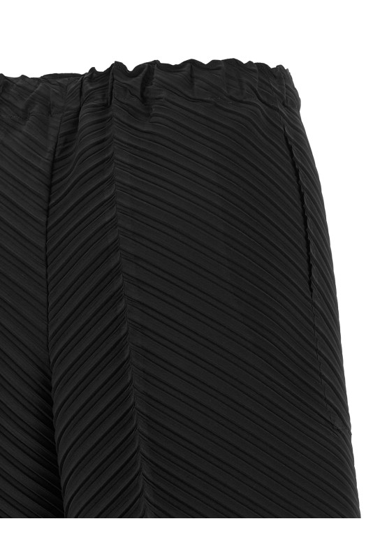 'Tubular Pleats' pants Black