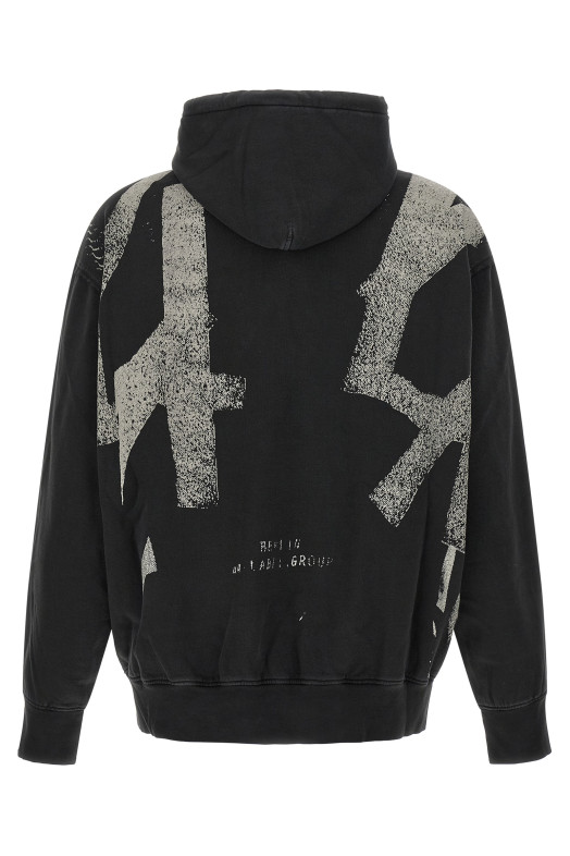 'Mega 44 Patchwork' hoodie Black